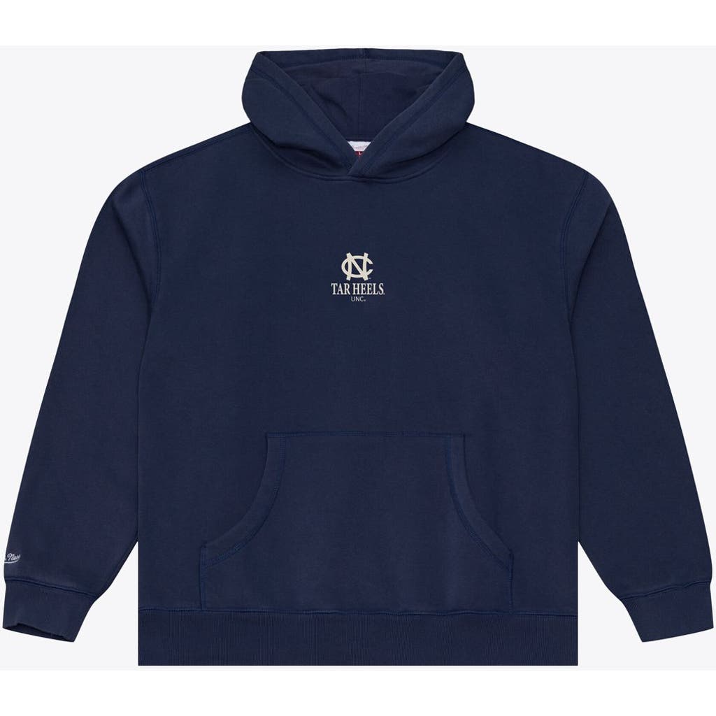 Mitchell & Ness Navy North Carolina Tar Heels Core Icon Fleece Hoodie