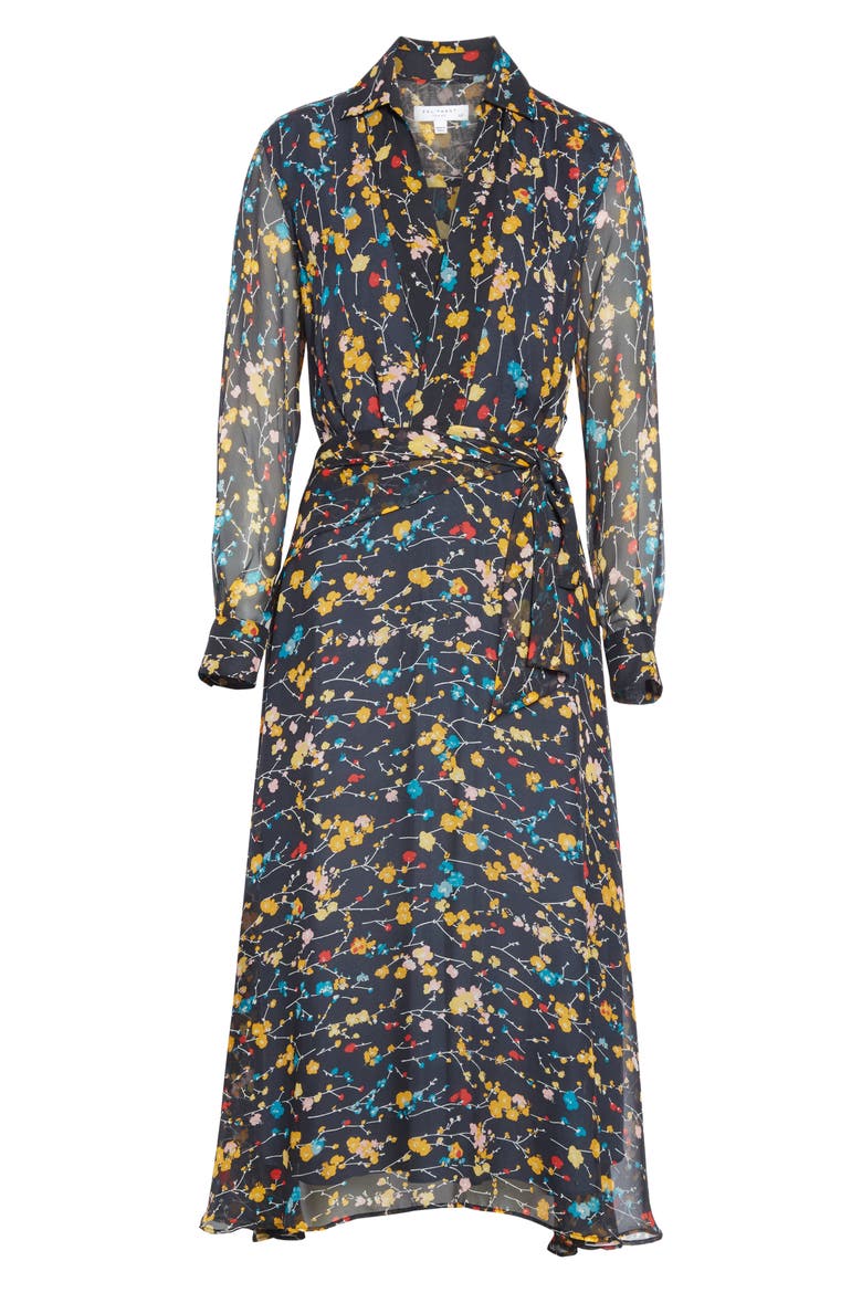 Vivienne Silk Midi Dress, Alternate, color, ECLIPSE MULTI