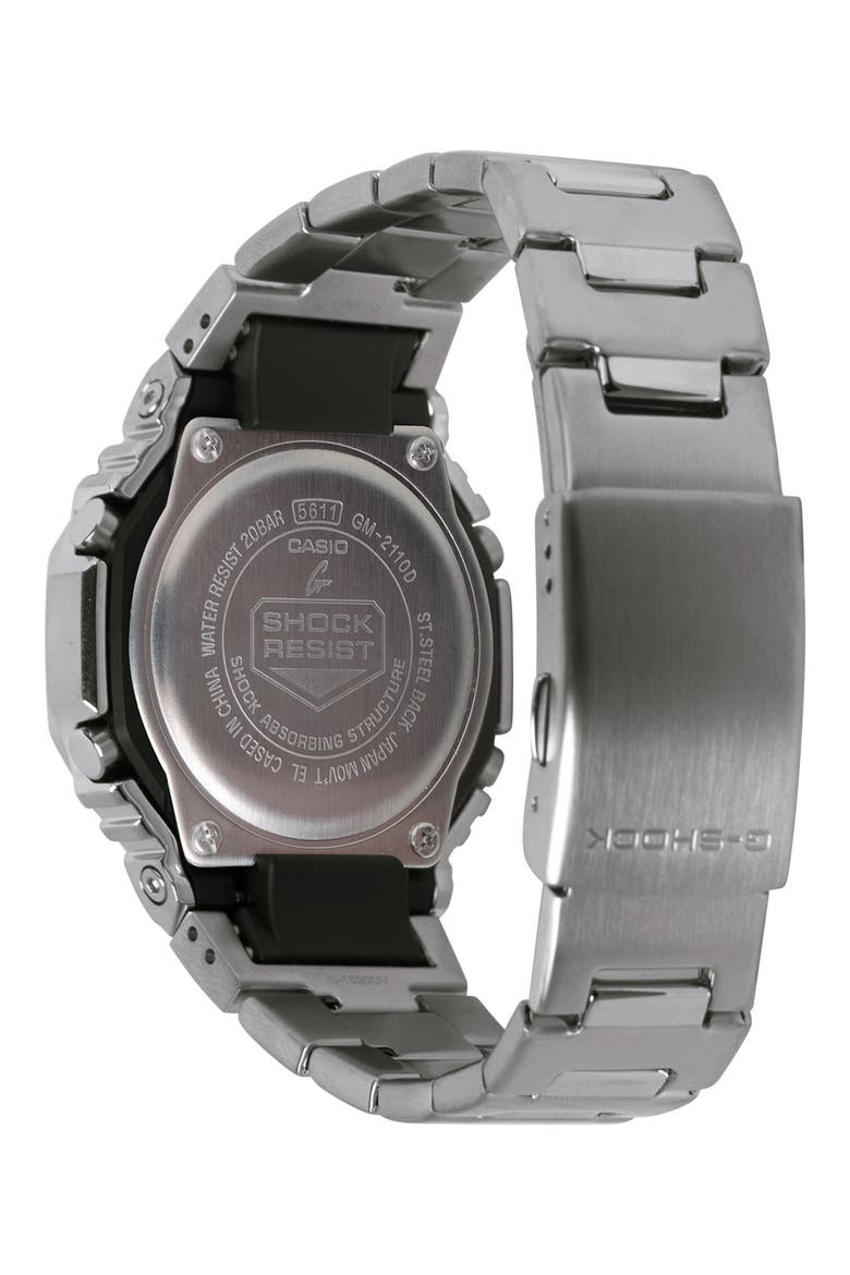 G-Steel GM2110D-8A Green Ana-Digi Bracelet Watch, 49.3mm x 44.4mm, Alternate, color, SILVER/ TEAL