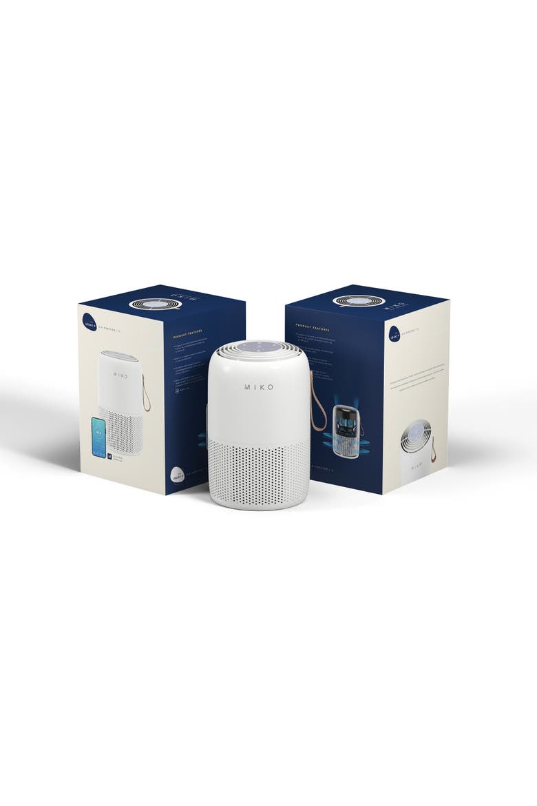 Smart True HEPA Air Purifier with App Control - Covers up to 770 Sq. Ft., Alternate, color, White