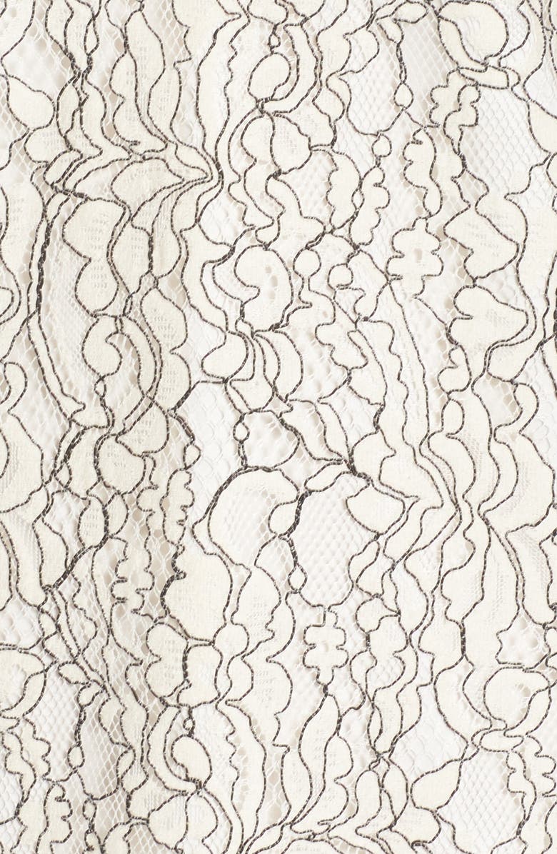 WAYF Lace Bell Sleeve Shift Dress, Alternate, color, 