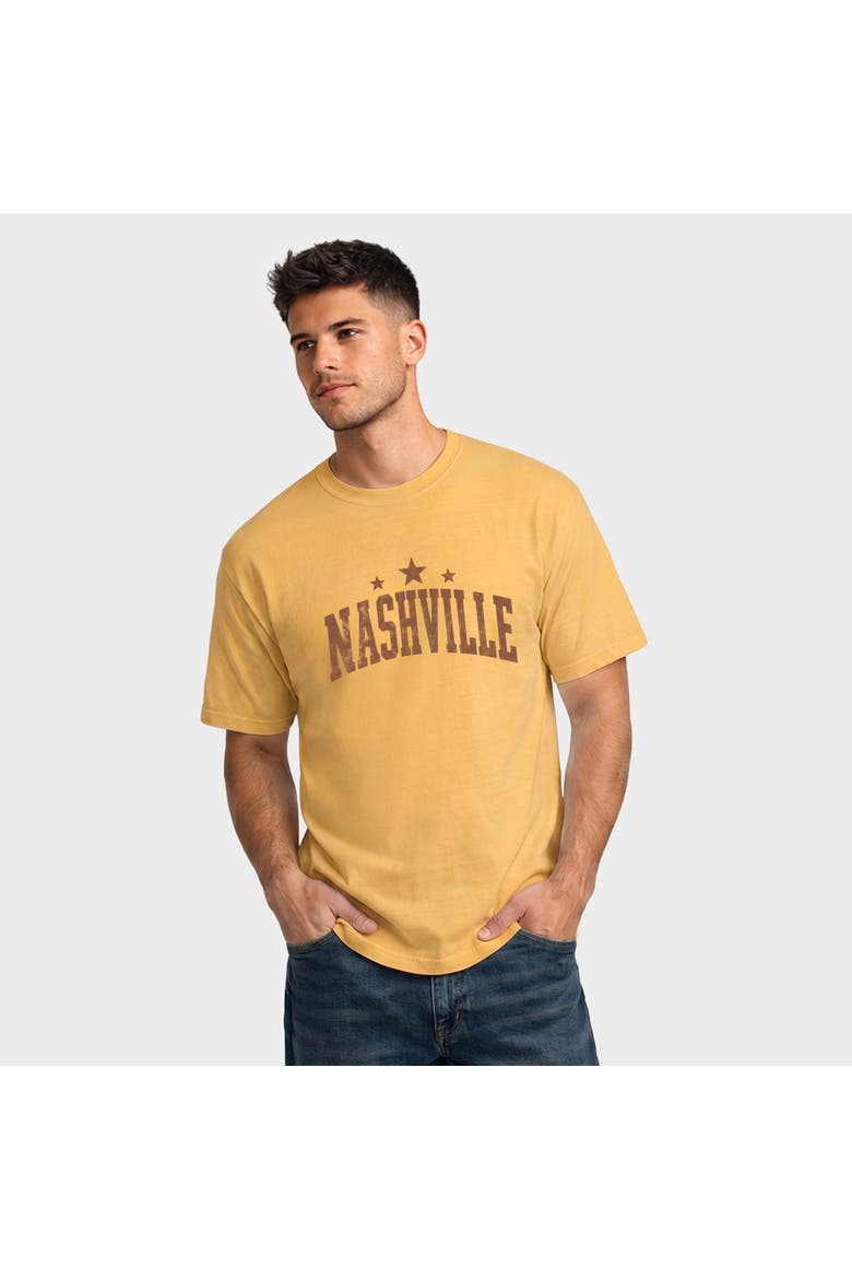 Nashville Varsity Stars Garment Dyed T-Shirt, Alternate, color, Mustard