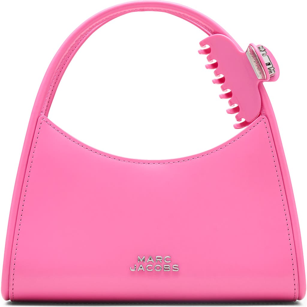 Marc Jacobs Glam Claw Clip Leather Shoulder Bag