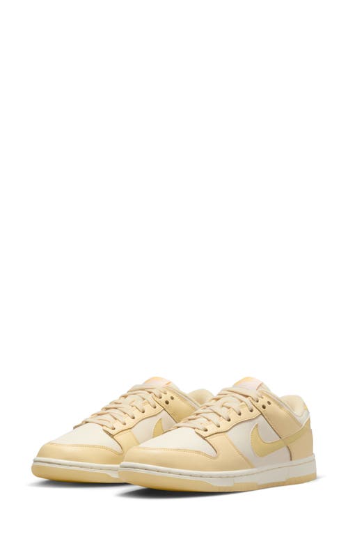 Nike Off-white & Yellow Dunk Low Sneakers In Muslin/gold/ivory
