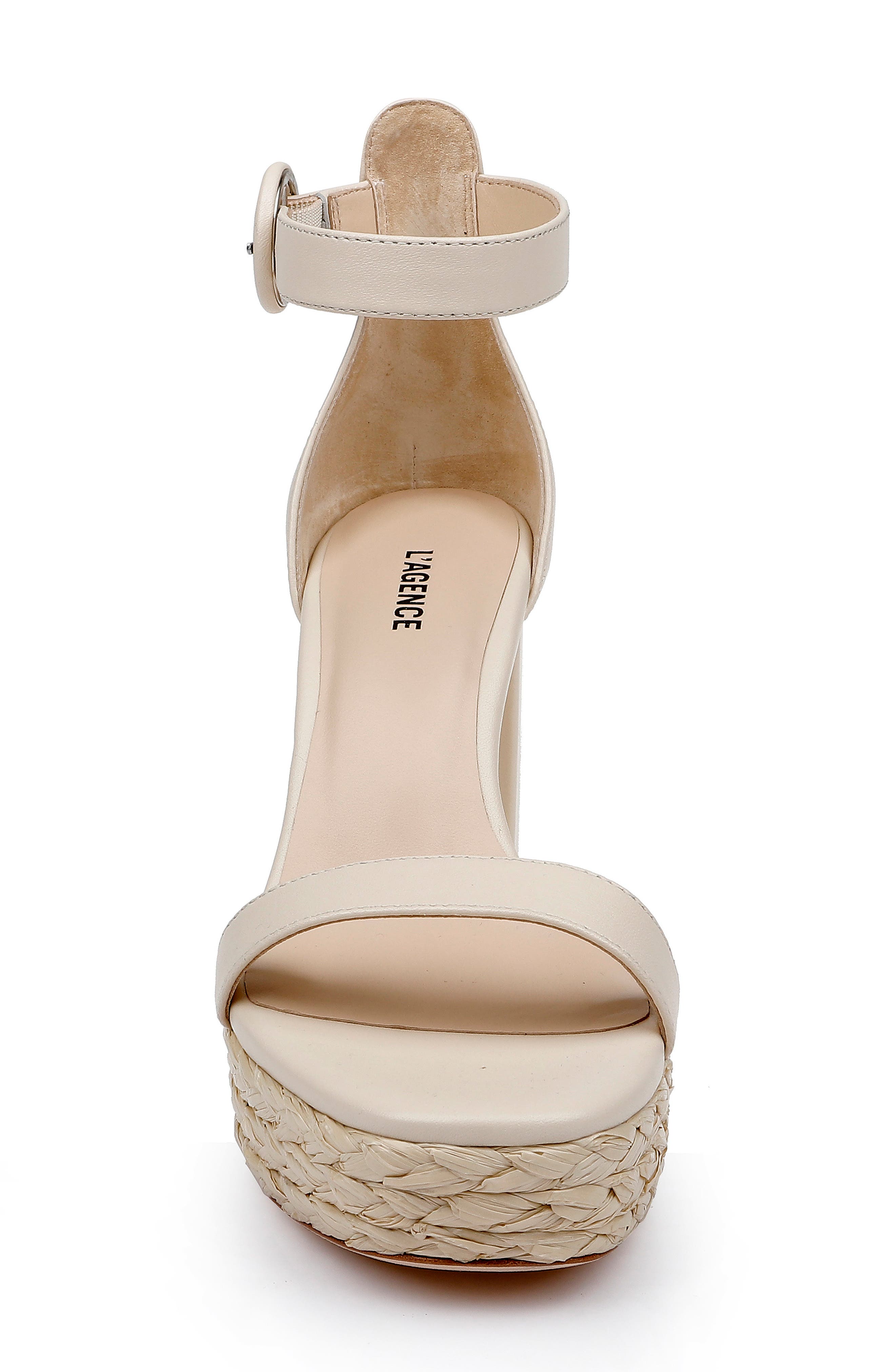 Avia Ankle Strap Platform Sandal, Alternate, color, ECRU