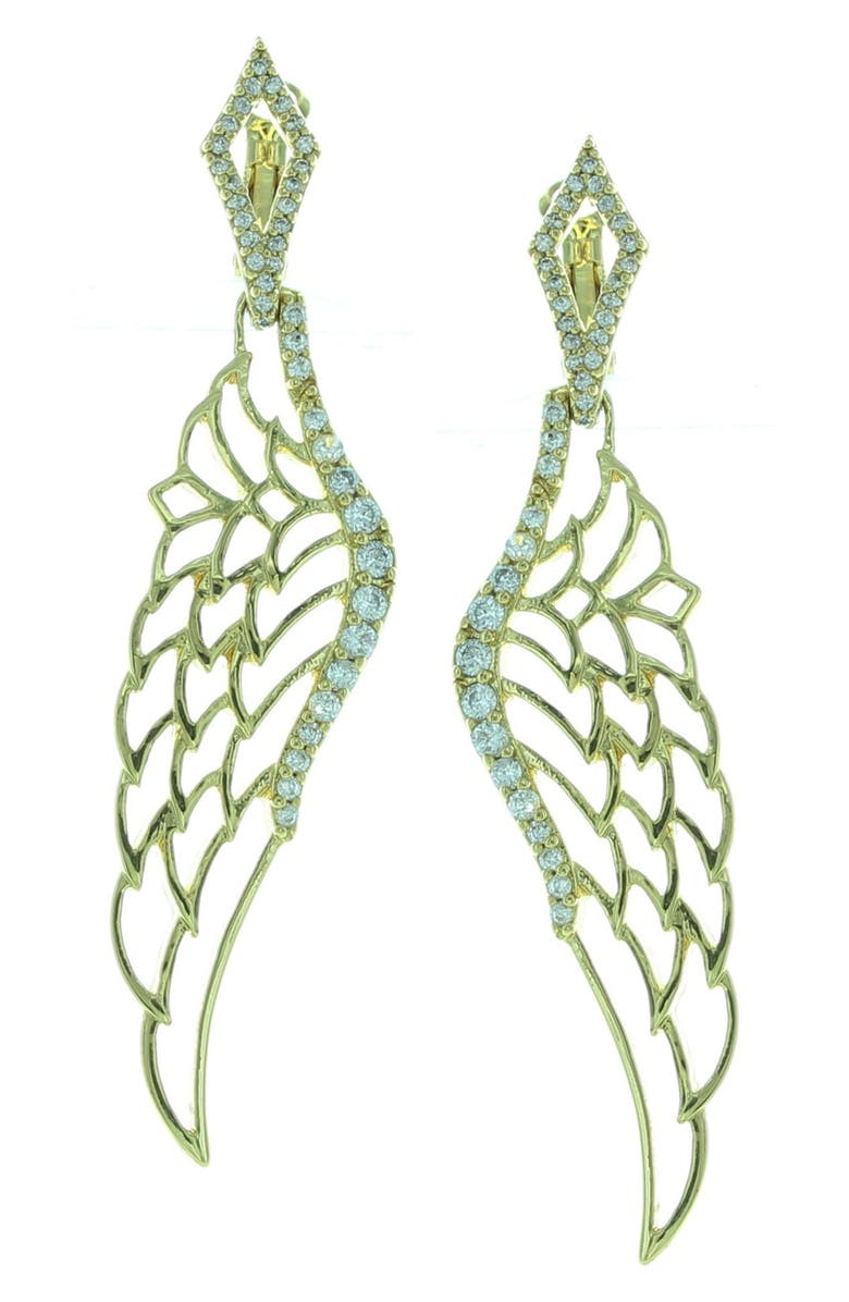OLIVIA WELLES Angel Wing Earrings, Main, color, 