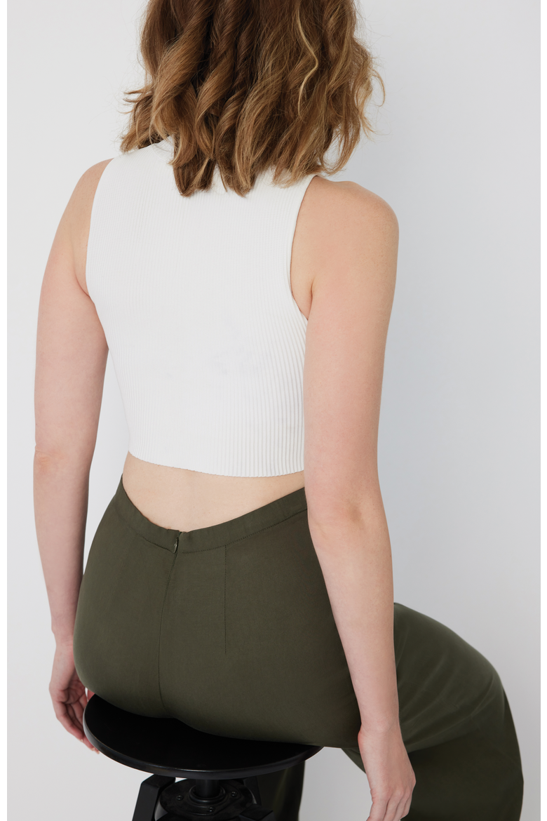 The Tall Wide Leg Pant For Full Hips, Alternate, color, Olive