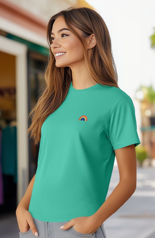 Dalix Womens Rainbow Jersey Relaxed Tee