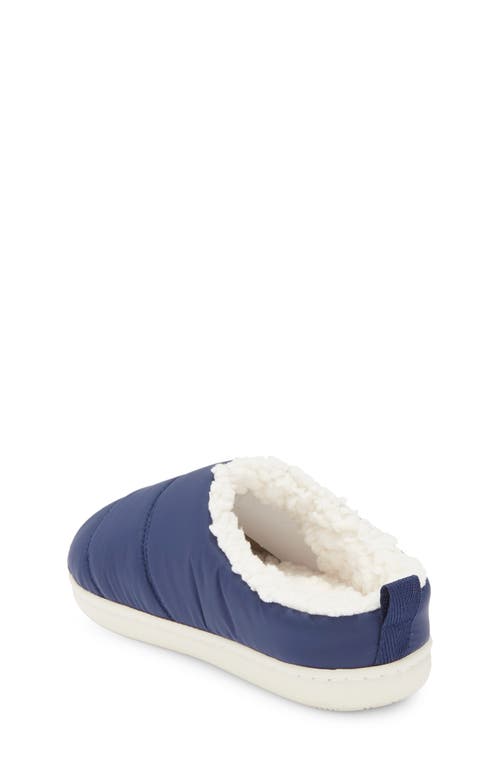 Nordstrom Rack Kids' Fleece Lined Puff Slipper In Blue