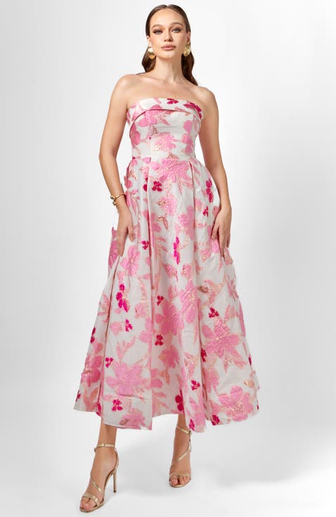 Alanna Jacquard A Line Midi