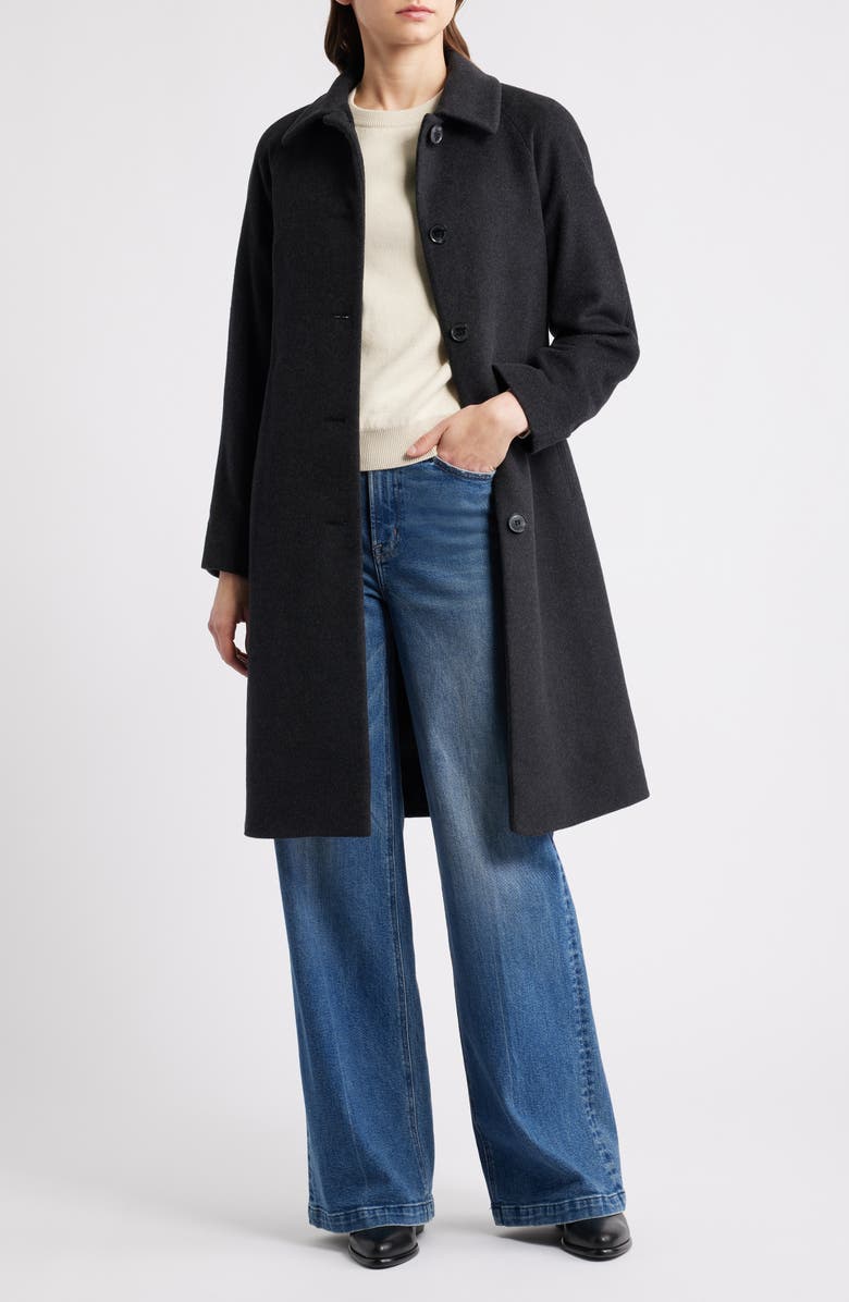 Lauren Ralph Lauren Wool Blend Jacket, Alternate, color, Charcoal