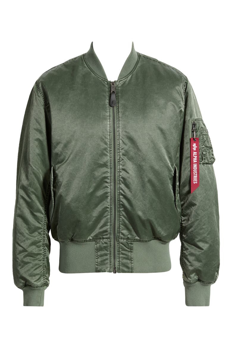 MA-1 Heritage Fit Flight Jacket, Alternate, color, DEEP FOREST