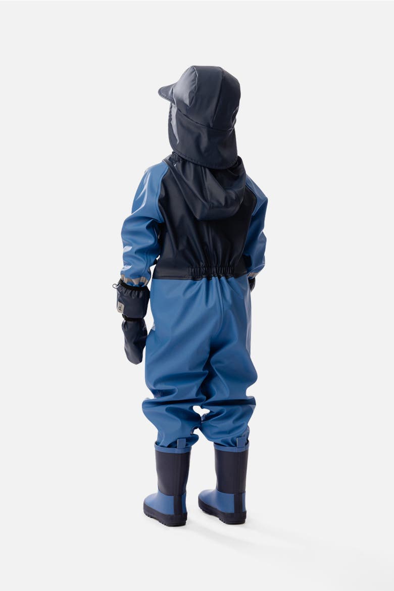 Rain Waterproof Hooded One Piece, Alternate, color, Blue