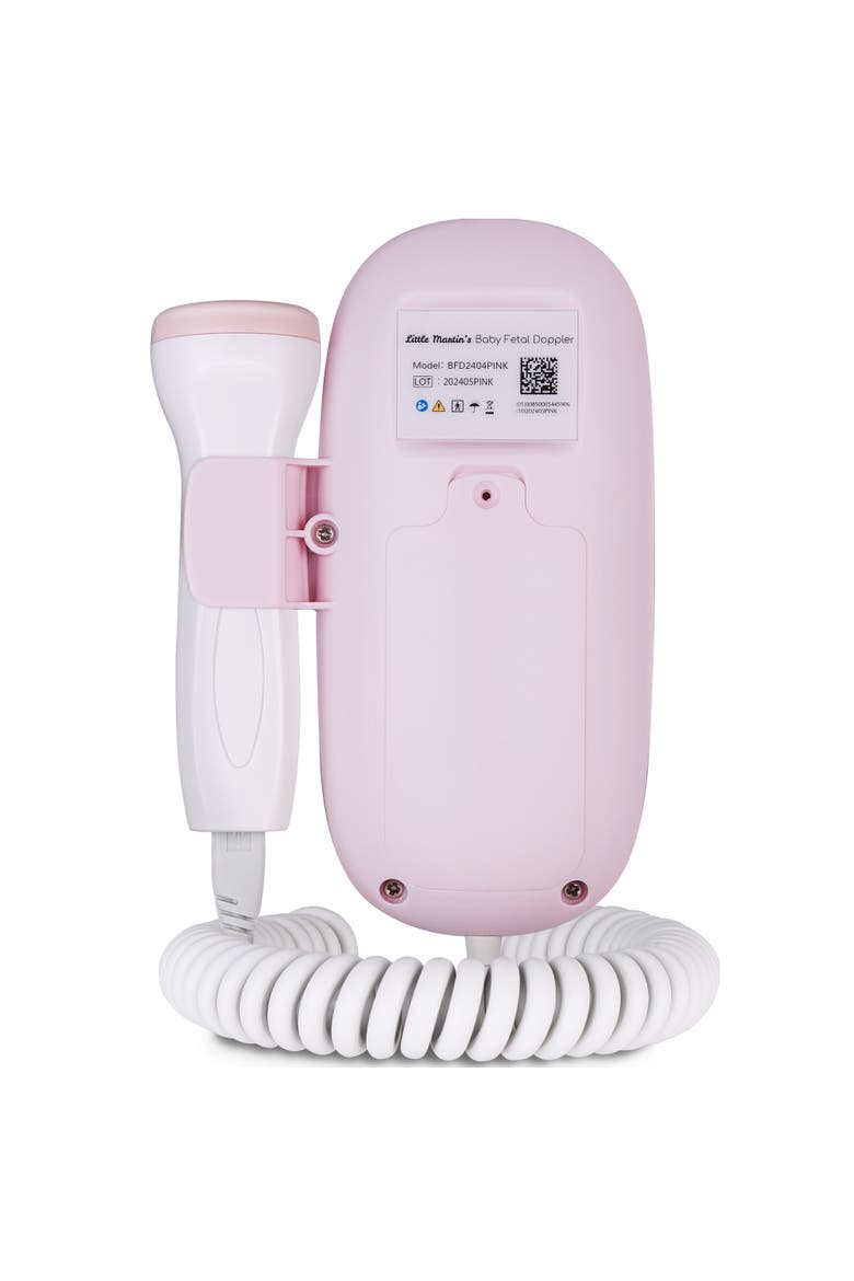 Portable Ultrasound Fetal Doppler, Heartbeat Detector, Alternate, color, Pink