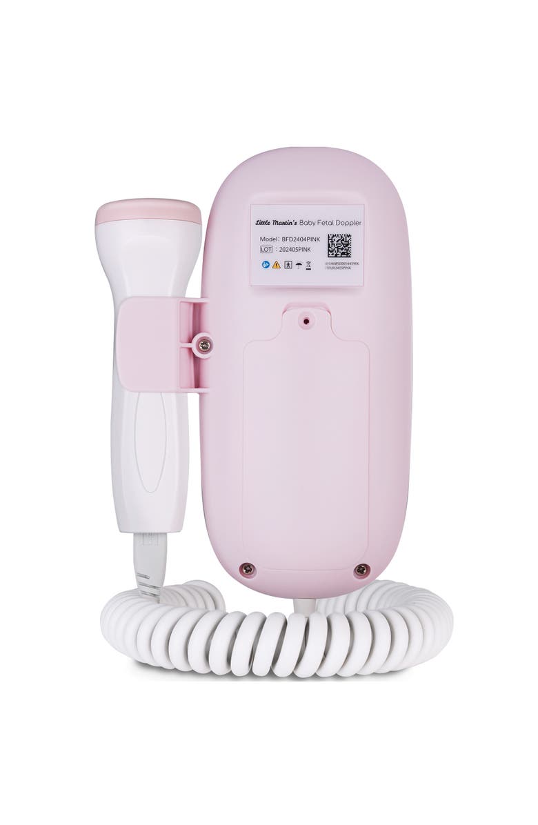 Little Martin's Portable Ultrasound Fetal Doppler, Heartbeat Detector, Alternate, color, Pink