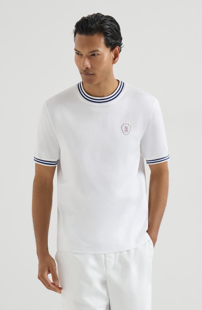 Brunello Cucinelli Jersey T-shirt, Alternate, color, White