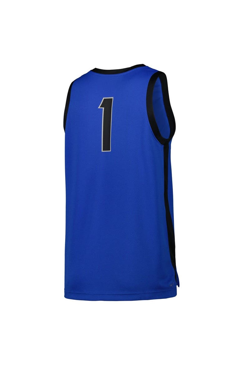 Men's Nike #1 Blue Memphis Tigers Replica Basketball Jersey, Alternate, color, Blue