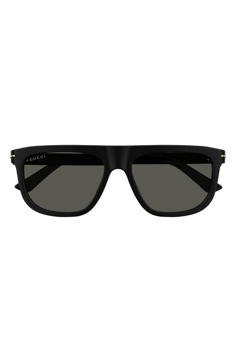 Gucci 56mm Panthos Sunglasses, Main, color, 