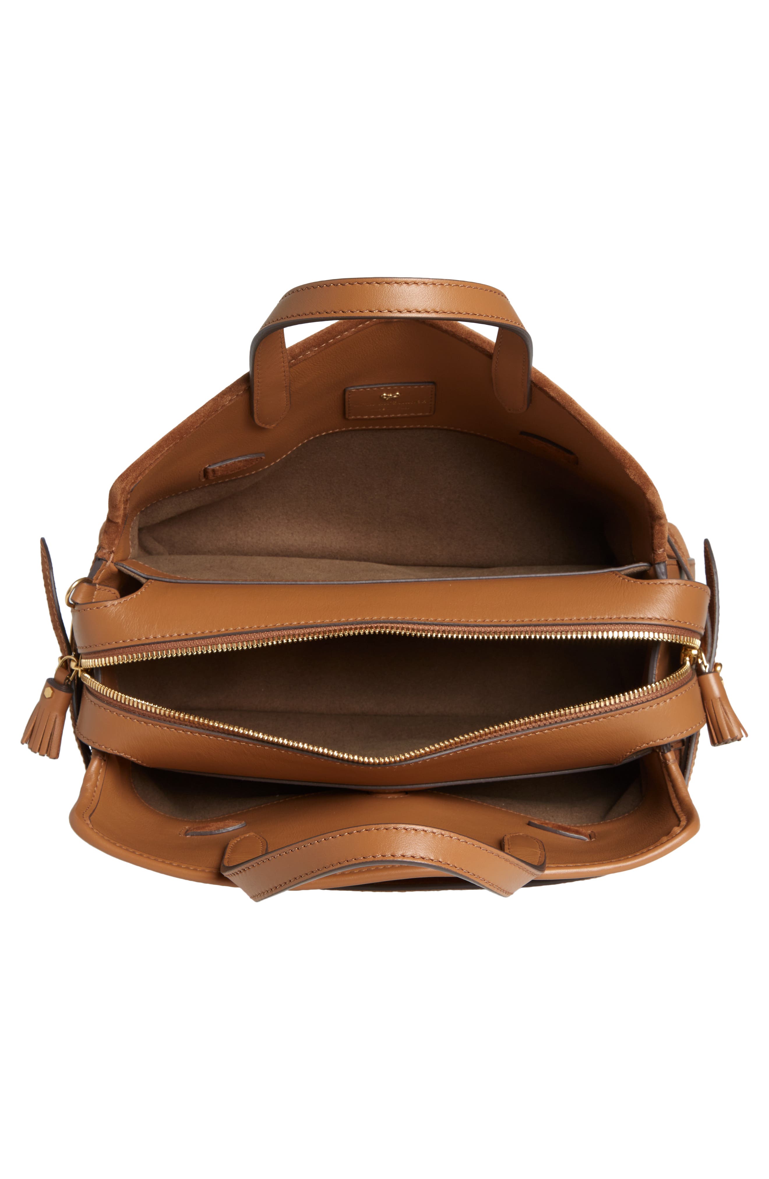 Anya Hindmarch Wilson Suede & Leather Crossbody Bag, Alternate, color, 