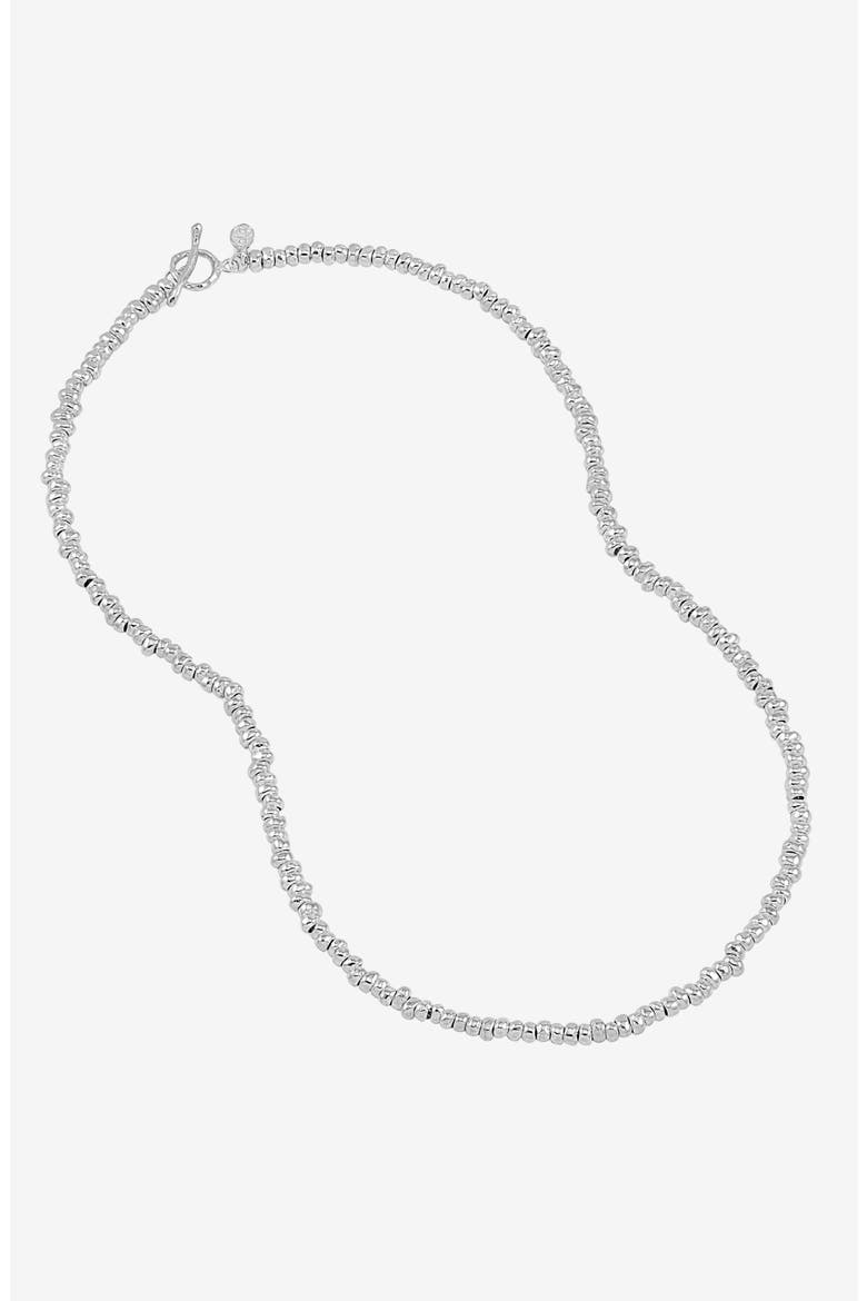 Signature Small Nugget Necklace, Main, color, Sterling Silver