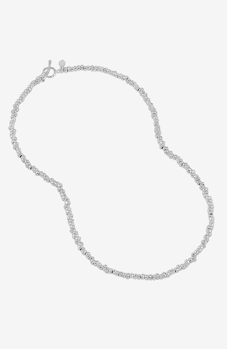Dower & Hall Signature Small Nugget Necklace, Main, color, Sterling Silver