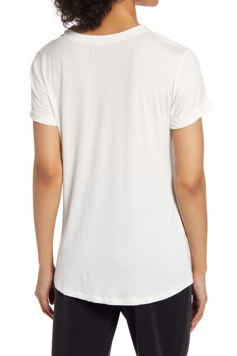 Cutout Detail T-Shirt, Alternate, color, IVORY CLOUD