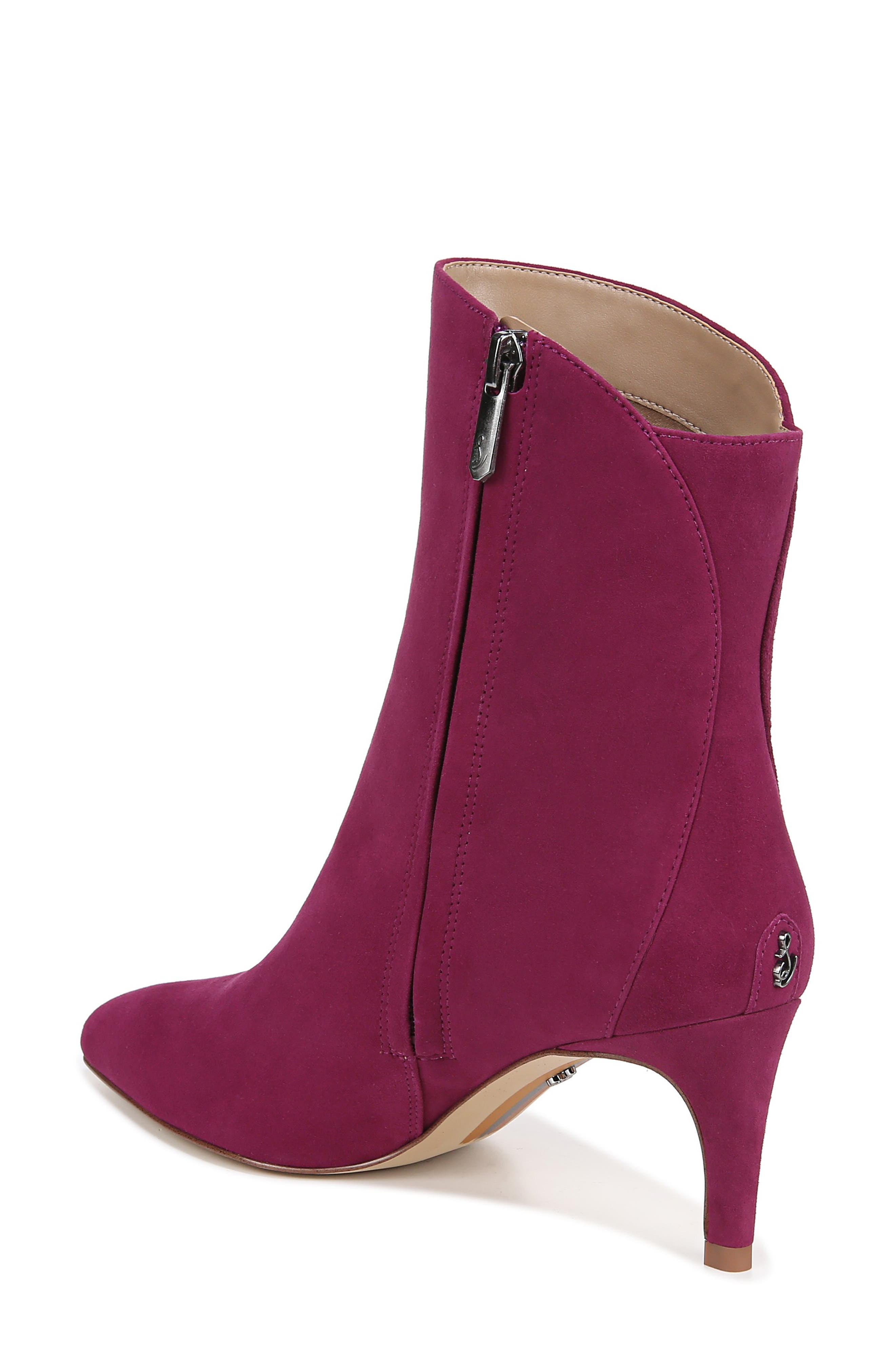 Usha Pointed Toe Bootie, Alternate, color, DARK ORCHID