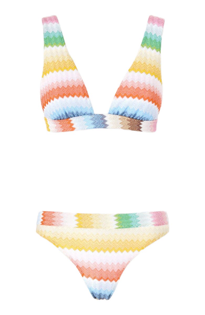Missoni Bralette Bikini With Dégradé Zigzag Pattern, Alternate, color, Multicoloured