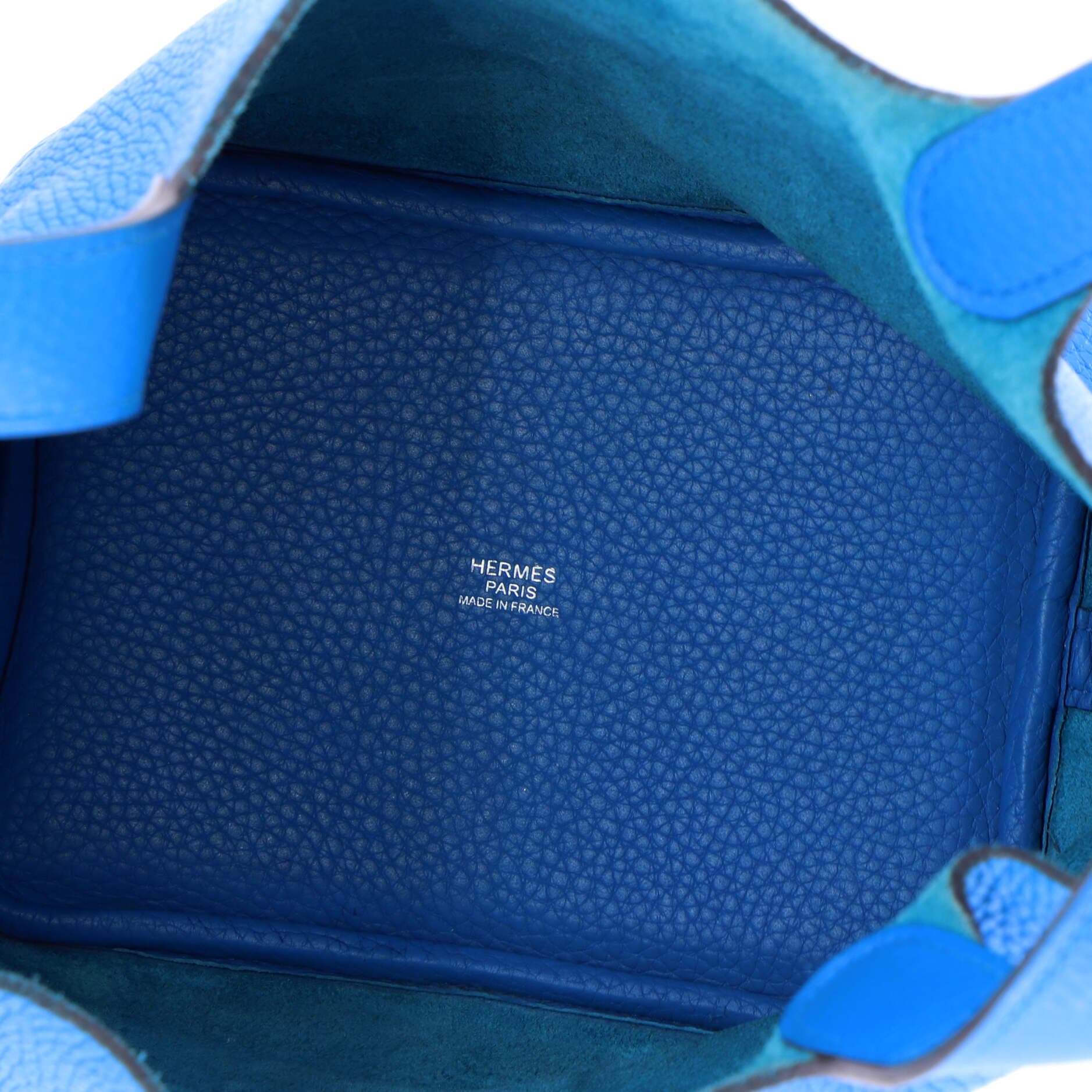 Pre-Owned Hermes Picotin Lock Bag Clemence PM, Alternate, color, Bleu Zanzibar