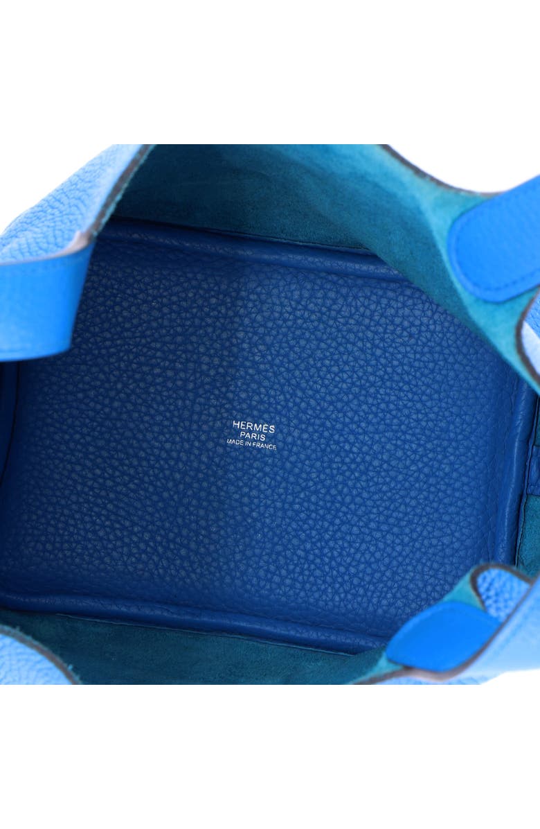 Pre-Owned Hermes Picotin Lock Bag Clemence PM, Alternate, color, Bleu Zanzibar