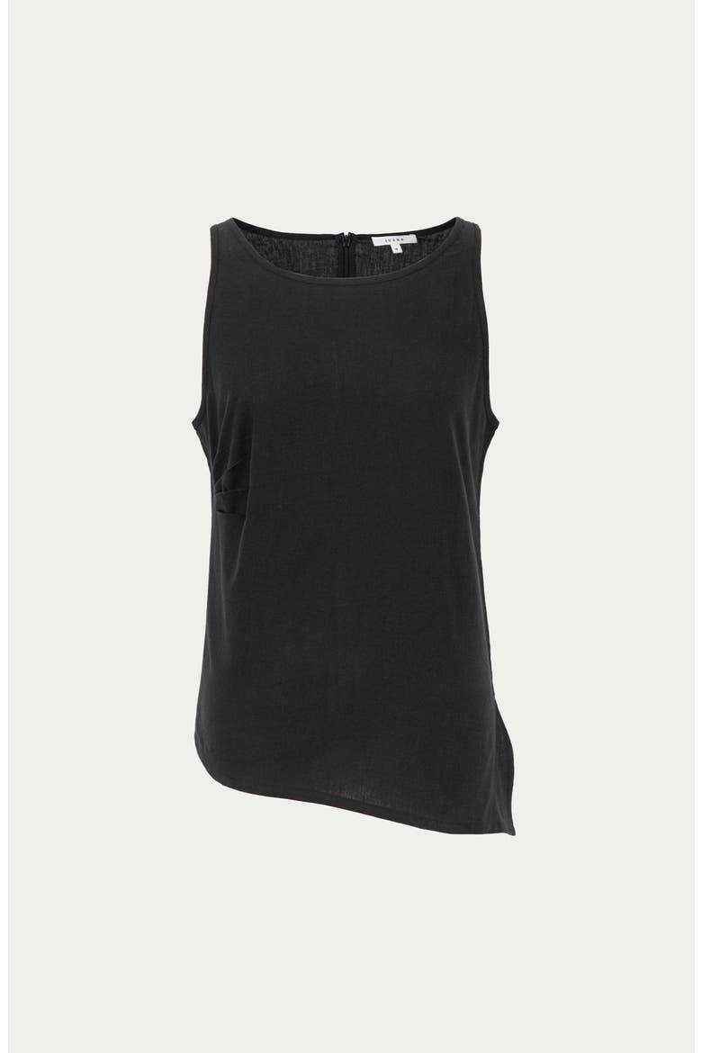 Sienna Pleated Tank, Alternate, color, Black