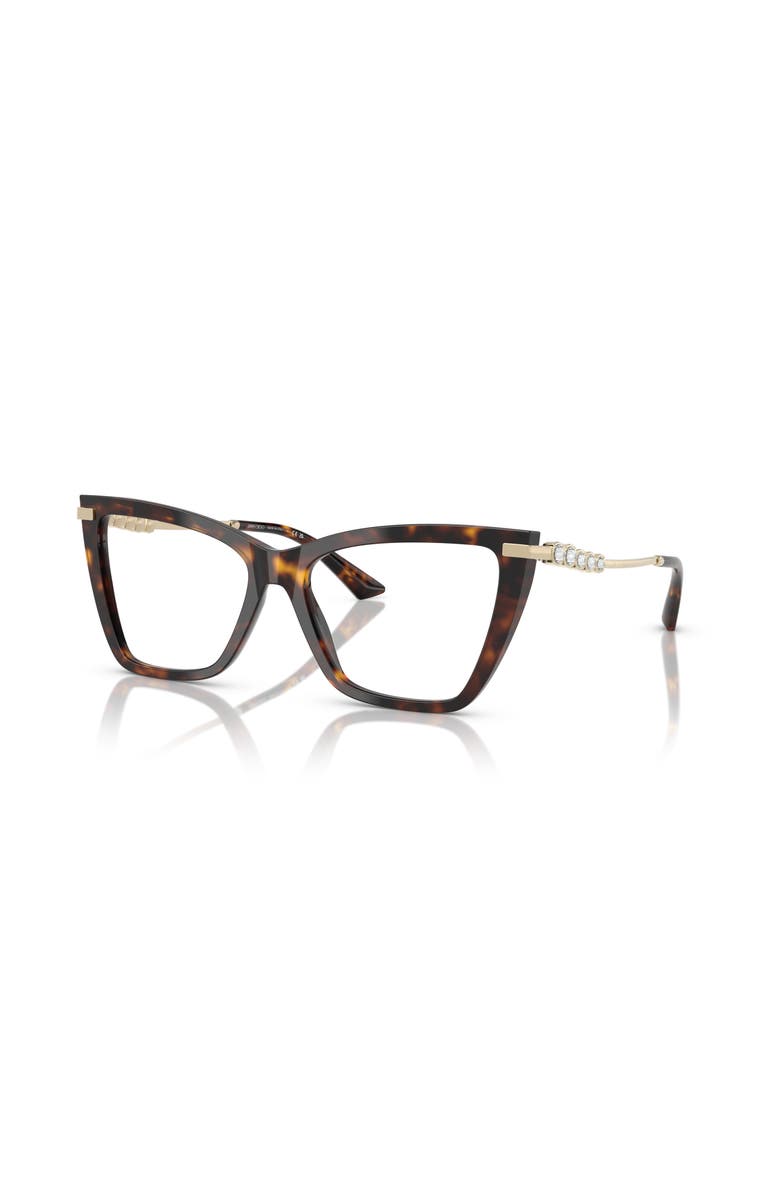 Jimmy Choo 53mm Cat Eye optical glasses, Main, color, Tortoise