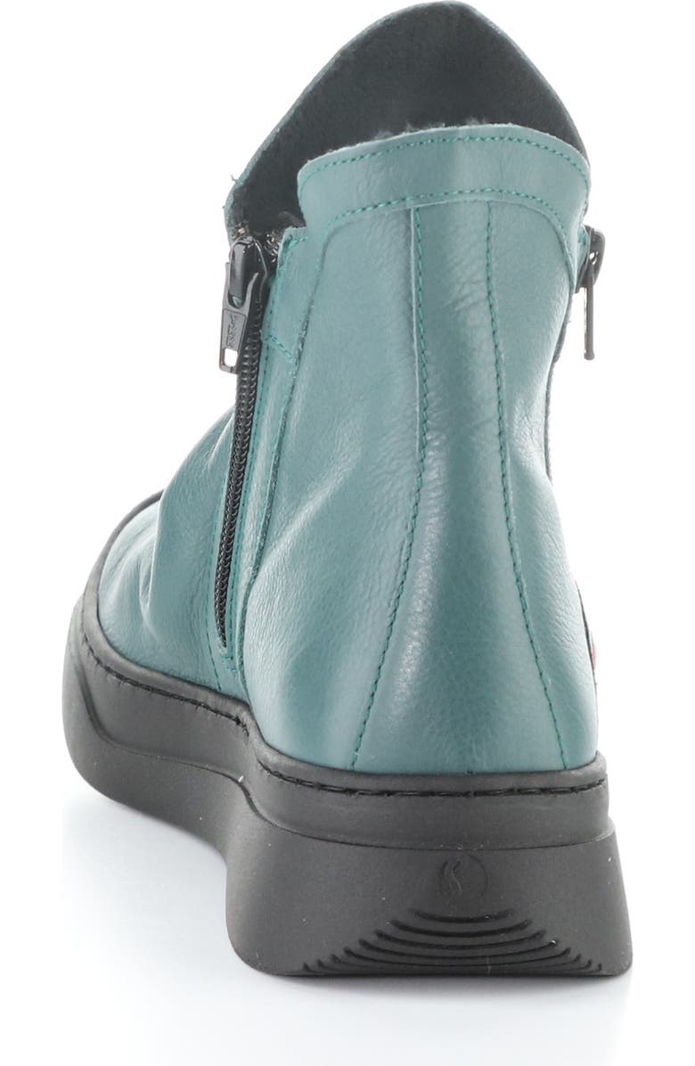 Softinos by Fly London Abil Platform Wedge Bootie, Alternate, color, Teal Smooth Leather