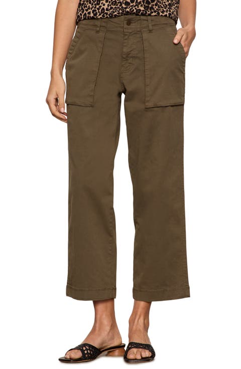 Sanctuary Ranger Relaxed Straight Leg Stretch Cotton Crop Pants