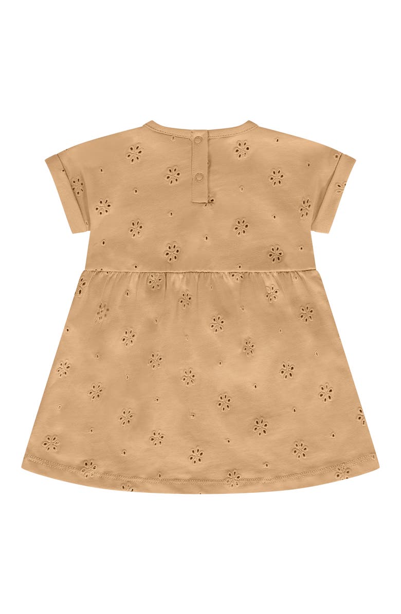 BABYFACE Floral Eyelet Short Sleeve Dress, Alternate, color, Sienna