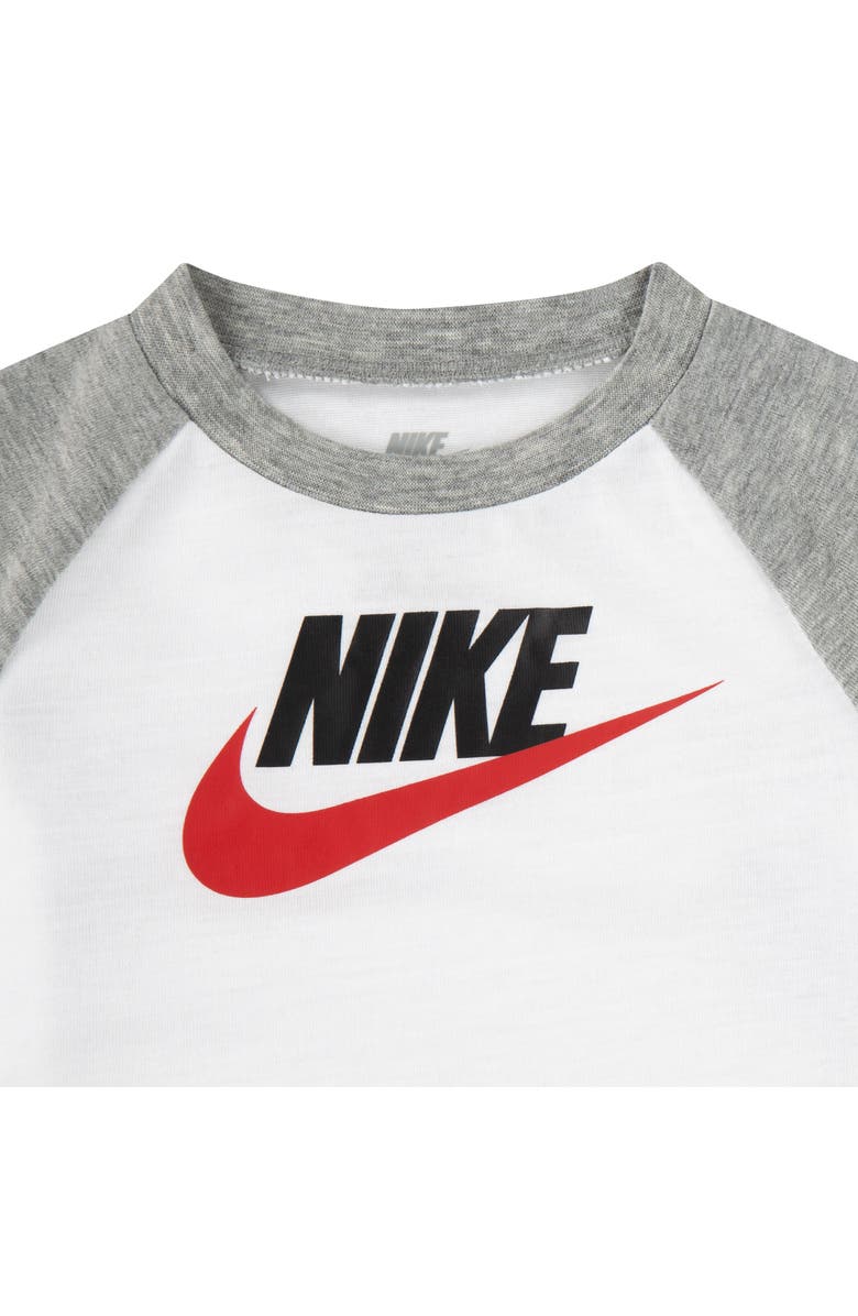 Nike Colorblock Puffer Vest, Logo T-Shirt & Fleece Joggers Set, Alternate, color, Dark Grey Heather/ Black