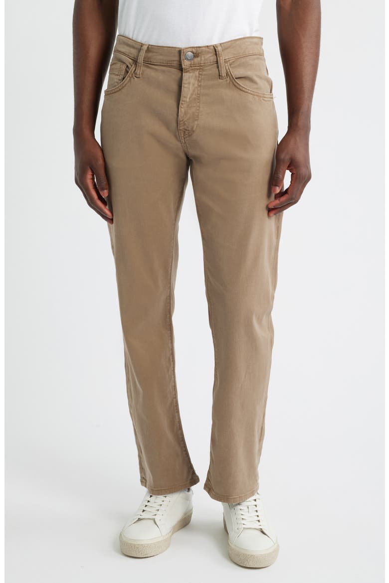 Zach Straight Leg Stretch 5-Pocket Pants, Main, color, SHITAKE LUXE TWILL