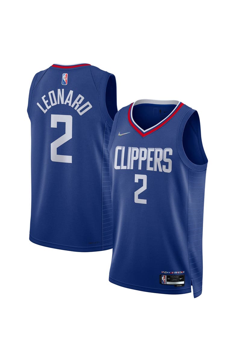 Nike Men's Nike Kawhi Leonard Royal LA Clippers 2021/22 Diamond Swingman Jersey - Icon Edition, Main, color, 