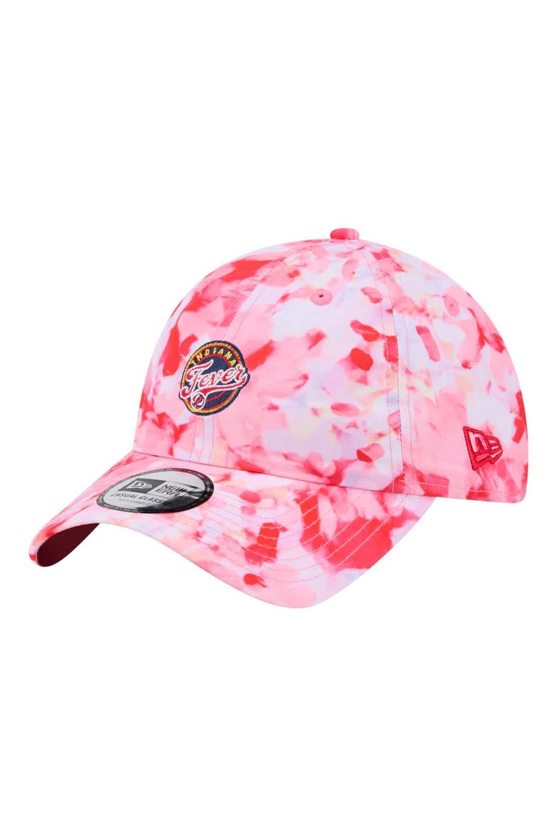Women's New Era  Red Indiana Fever Floral Print Casual Classic Adjustable Hat, Main, color, Red