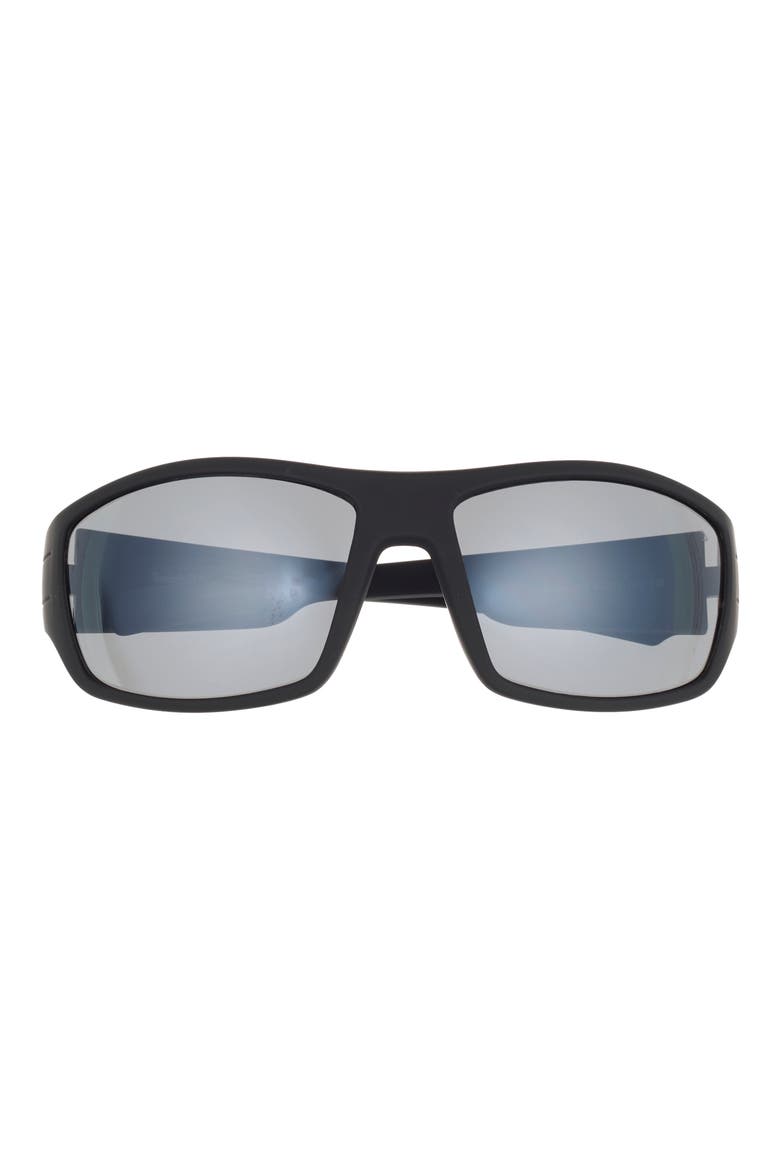 63mm Rectangular Sunglasses, Main, color, BLACK/ OTHER / SMOKE MIRROR