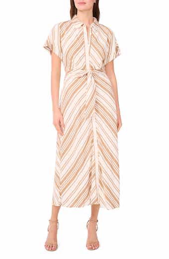 Halogen® Tie Front Dolman Sleeve Maxi Dress