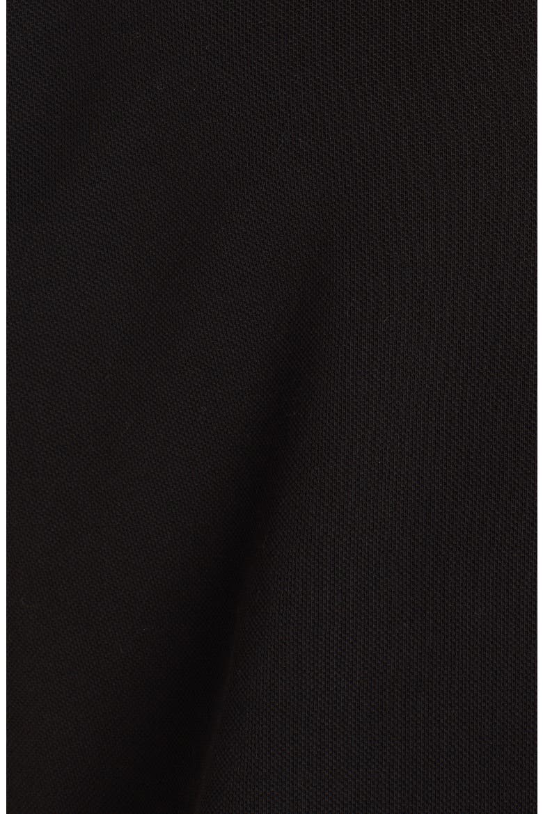 Contrast Trim Cotton Piqué Polo, Alternate, color, BLACK