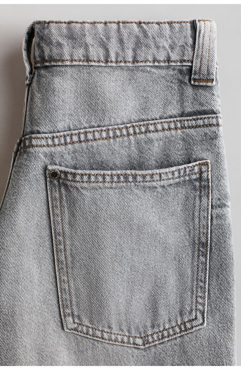 H&M Baggy Fit Jeans, Alternate, color, Light Denim Gray