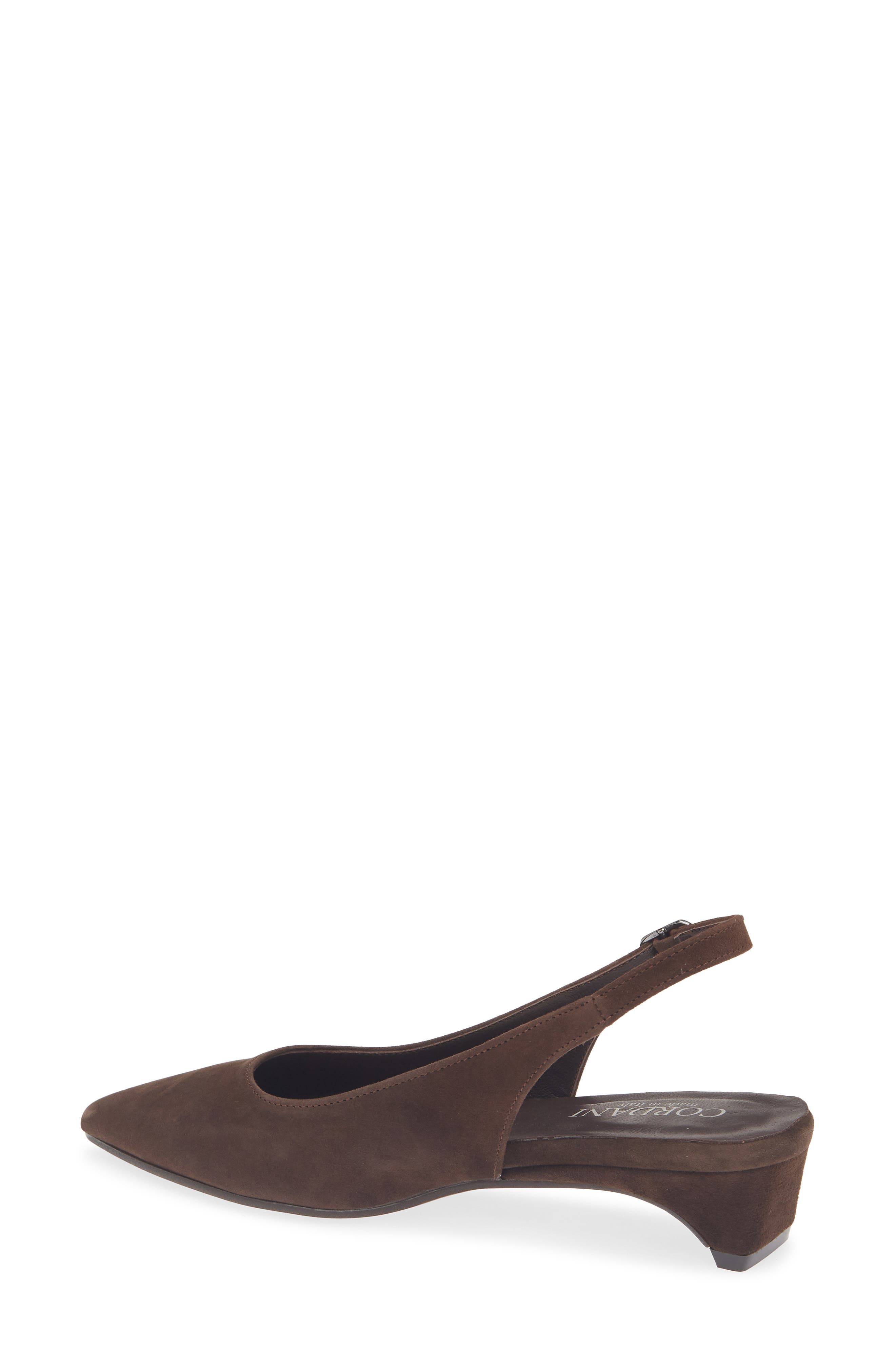 Royce Leather Slingback Pump, Alternate, color, BROWN SUEDE