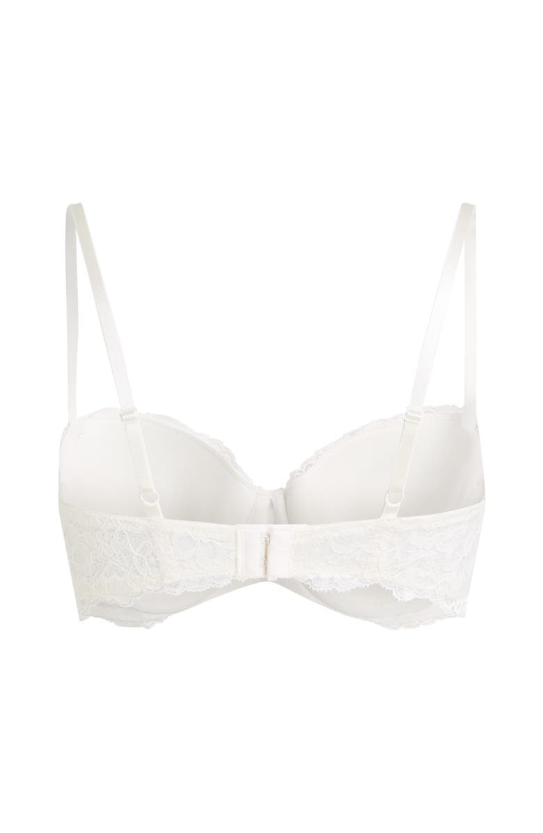 Hunkemöller Marine Padded Underwired Bra, Alternate, color, Snow White