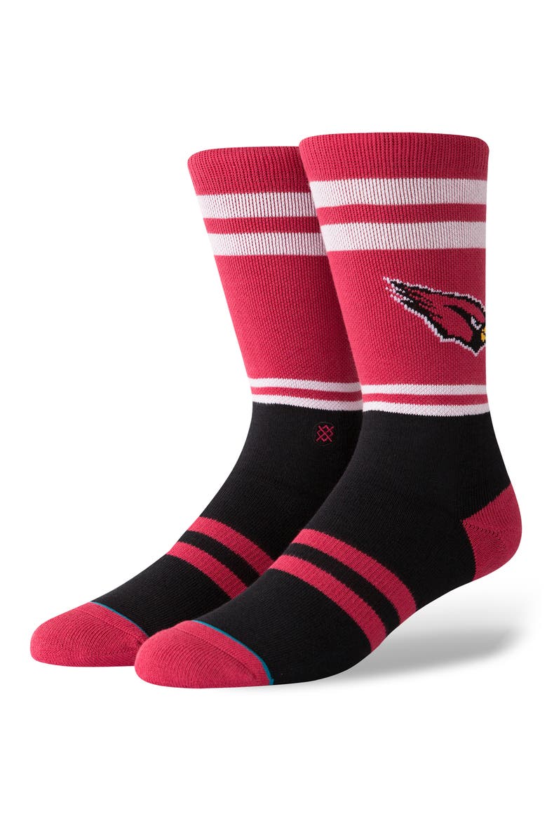 Arizona Cardinals Logo Socks, Main, color, RED