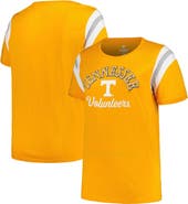 PROFILE Women's Profile Tennessee Orange Tennessee Volunteers Plus Size Striped Tailgate Scoop Neck T-Shirt