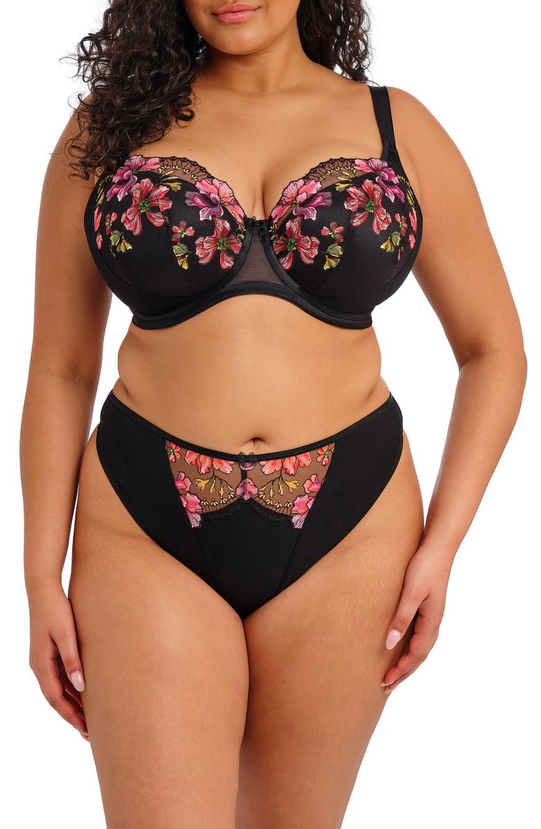 Elomi Teagan Padded Underwire Half Cup Bra, Alternate, color, Rainbow