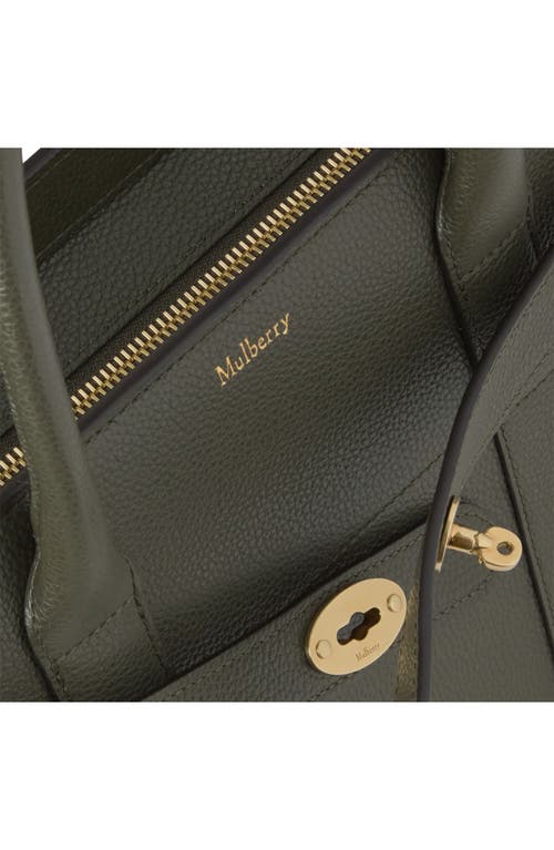 Mulberry Small Zipped Bayswater Leather Satchel In Green