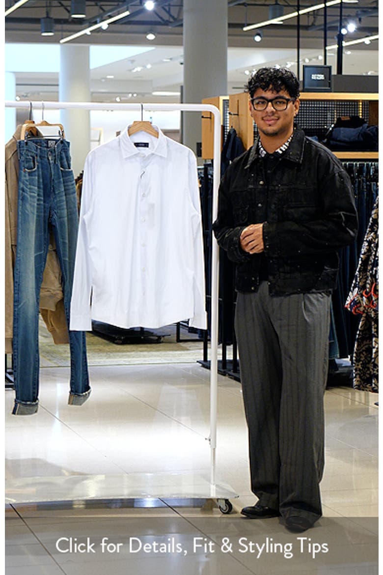 Slim Fit Stripe Cotton Button-Up Shirt video